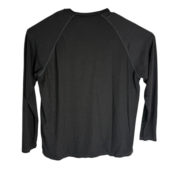 GRUNDENS Mens XXL LS Performance Shirt Dark Brown Moisture Wicking Fishing - Picture 4 of 7